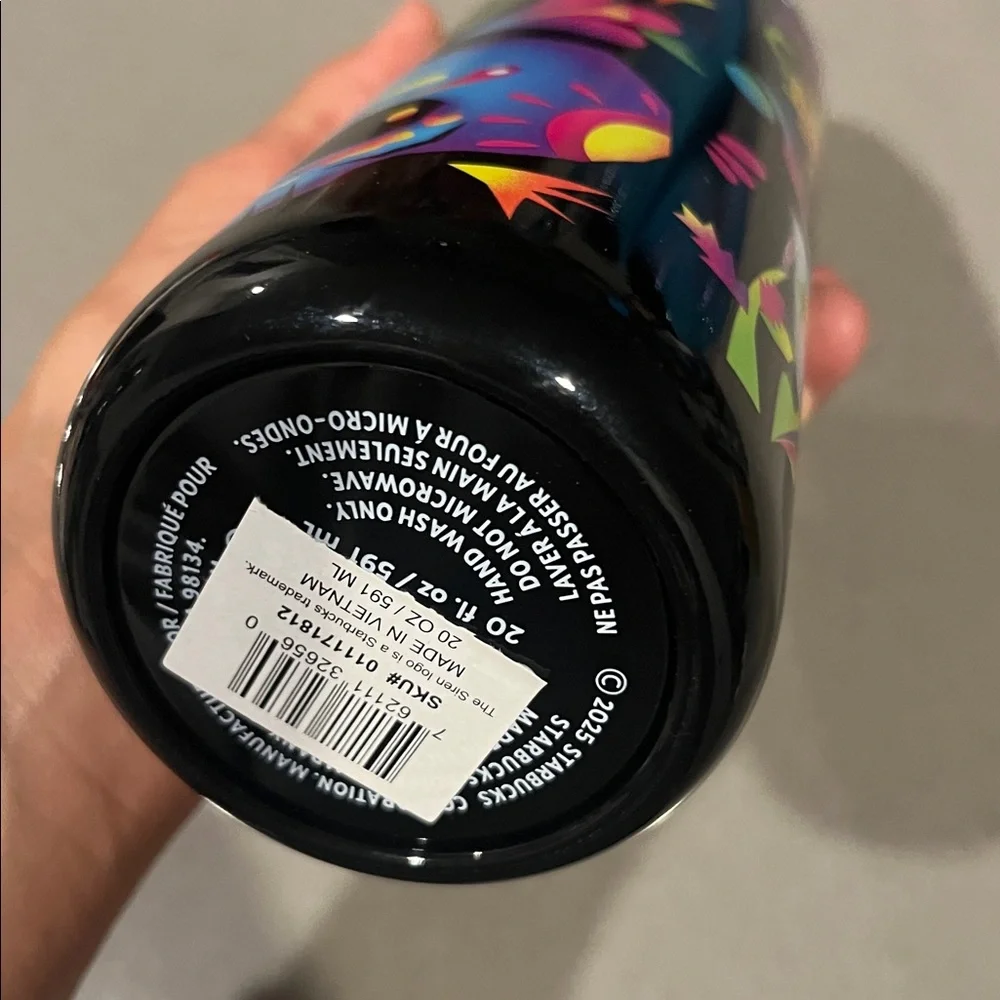 NWT Starbucks 2025 Halloween Tumbler Black - Picture 6 of 9